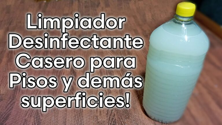 Receta para hacer un limpiador de pisos casero