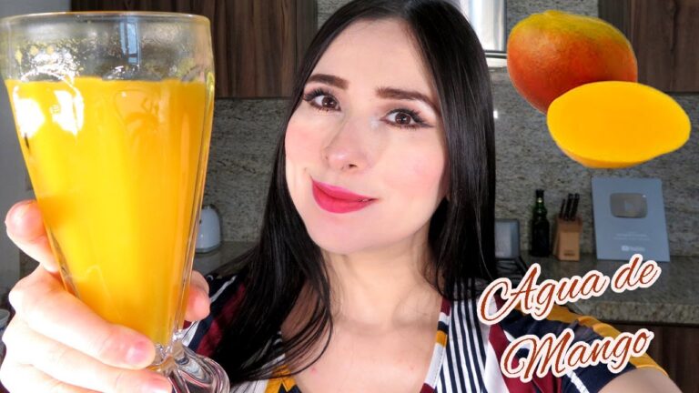 El arte de preparar agua de mango natural