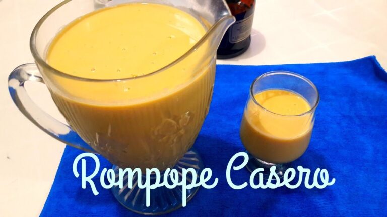 Rompope casero ideal para gelatinas