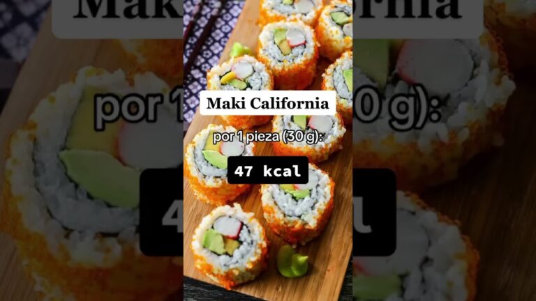 Calorías del sushi empanizado: ¿Cuántas tiene realmente?