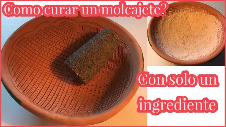 Guía para curar un molcajete de barro
