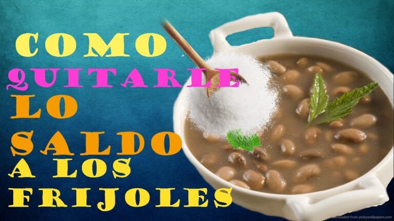 Trucos para quitarle lo salado a los frijoles