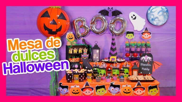 Ideas originales para una tem&aacute;tica de mesa de dulces de Halloween