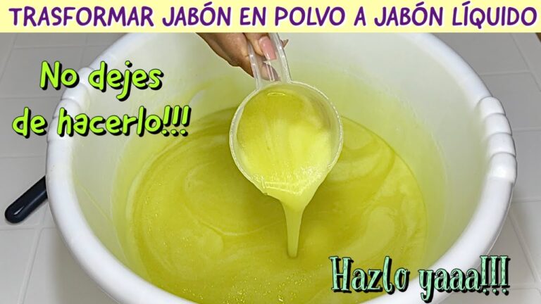 Receta fácil: Cómo hacer jabón líquido con jabón en polvo