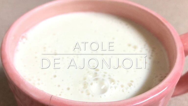 Receta fácil de atole de ajonjolí