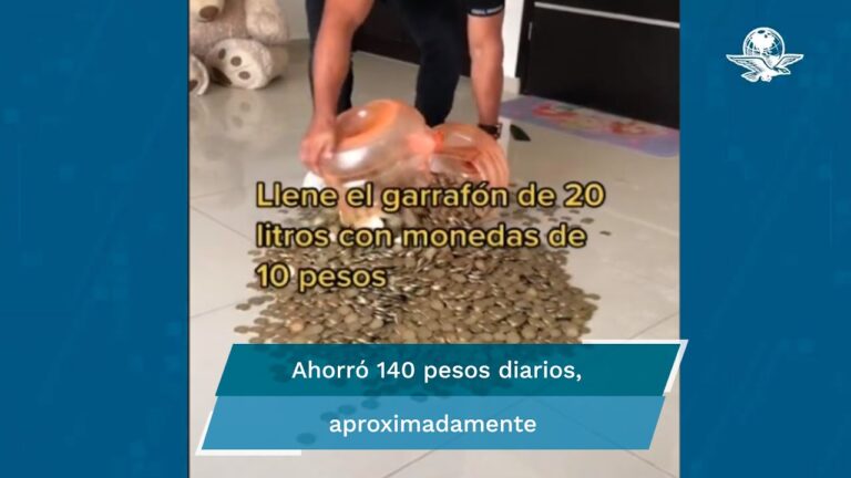 Capacidad de dinero en garraf&oacute;n de 20 litros