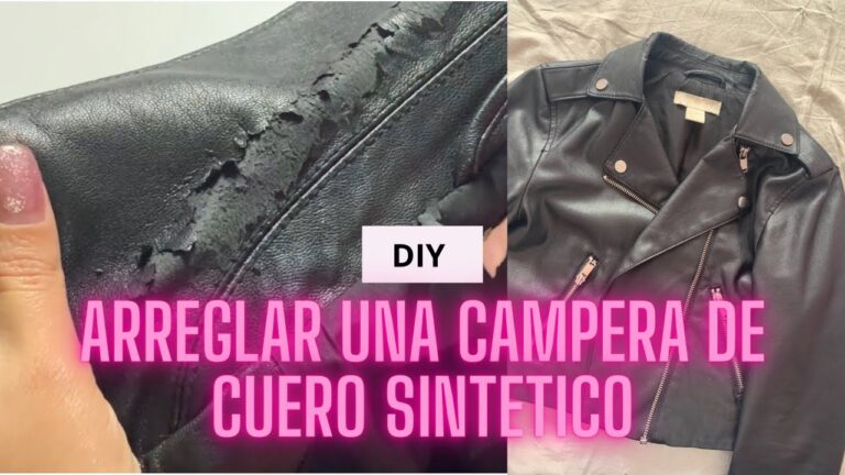 C&oacute;mo arreglar una campera de cuero sint&eacute;tico: Gu&iacute;a completa