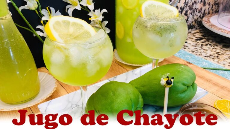 Preparaci&oacute;n del jugo de chayote: receta f&aacute;cil y deliciosa