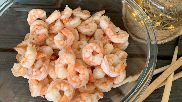 Duraci&oacute;n de los camarones congelados