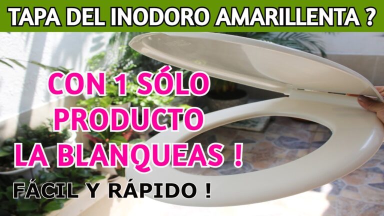 Cómo limpiar una tapa de inodoro amarillenta