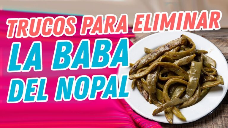 Elimina la Baba de los Nopales Fácilmente