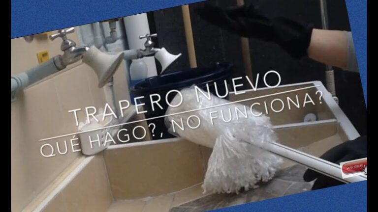 C&oacute;mo curar un trapeador nuevo