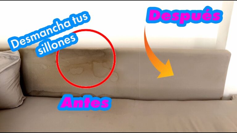Guía para quitar manchas en sillones de tela