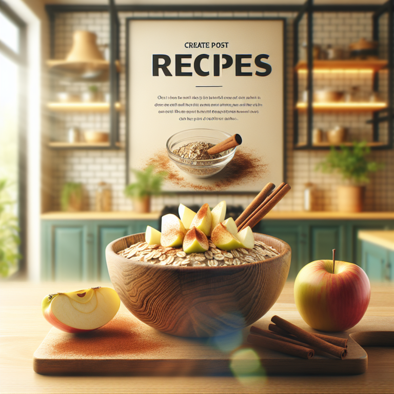 Deliciosa Receta de Avena con Manzana: Saludable y Nutritiva