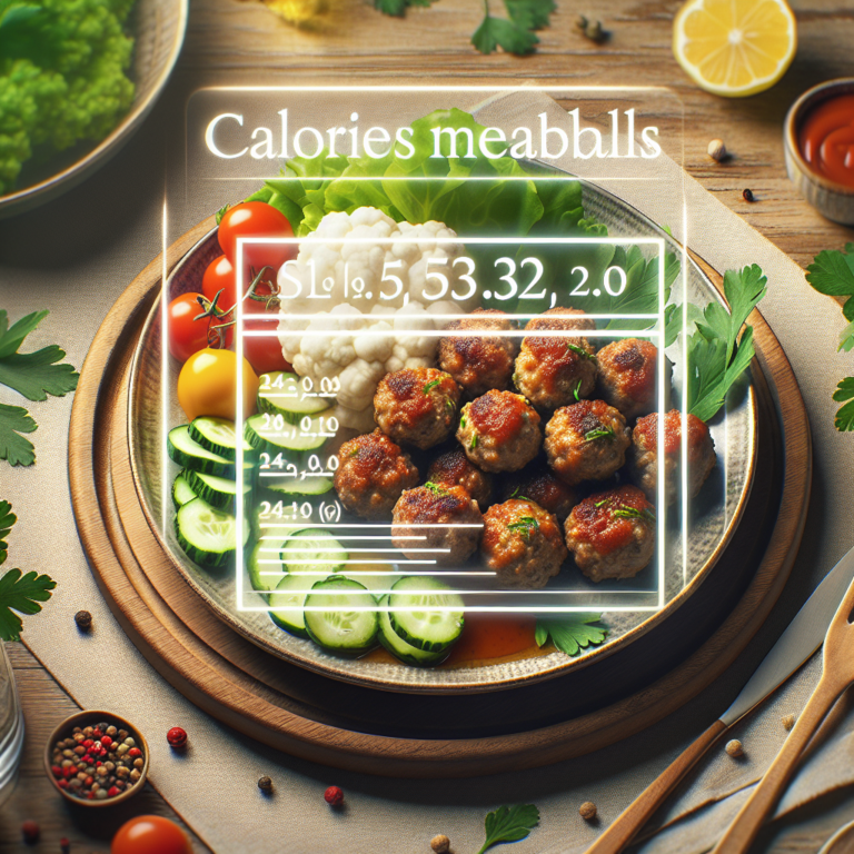 Descubre las Calorías de las Albóndigas: Receta Saludable y Deliciosa