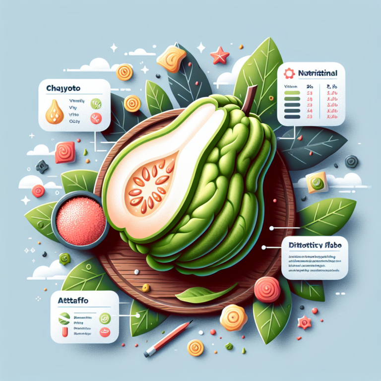 Chayote: Informaci&oacute;n Nutricional y Beneficios para la Salud