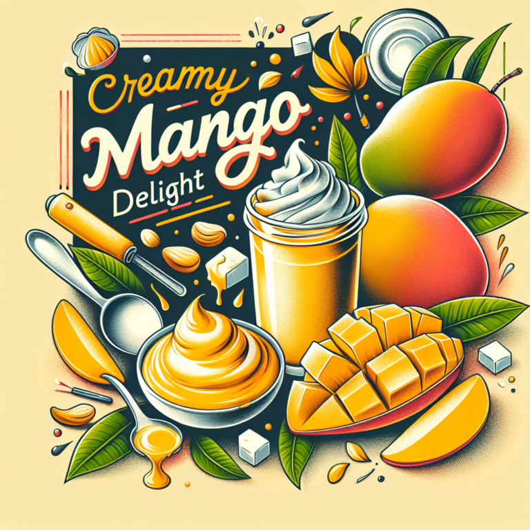 Delicioso Cremoso de Mango: Receta F&aacute;cil y R&aacute;pida para Sorprender