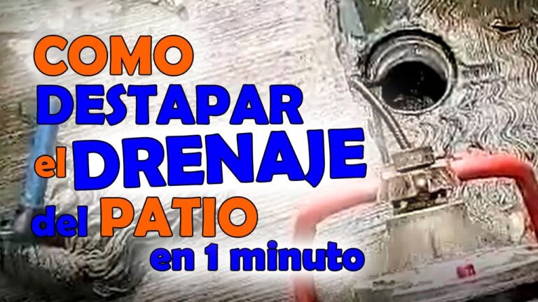 Guía Práctica para Destapar un Drenaje del Patio