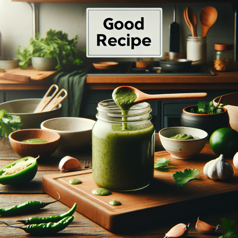 Salsa Verde Sin Chile: Receta F&aacute;cil y Deliciosa para Todos los Gustos