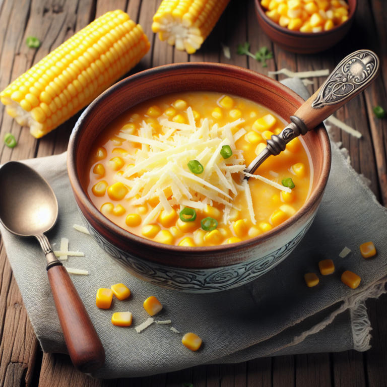 Deliciosa Sopa de Elote con Queso: Receta F&aacute;cil y Reconfortante