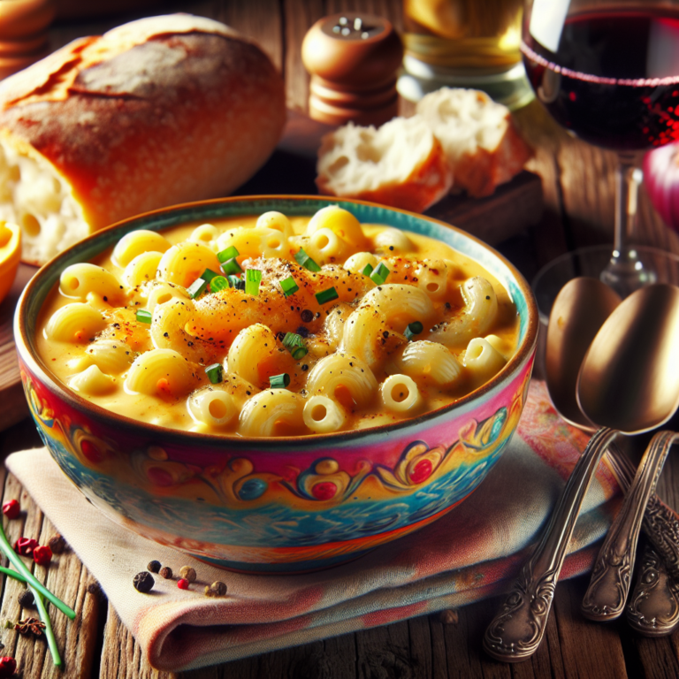 Deliciosa Sopa de Macarrones con Queso: Una Receta F&aacute;cil y R&aacute;pida