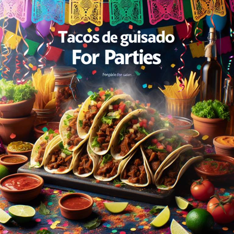 Deliciosos Tacos de Guisado para Fiestas: Receta Fácil y Rápida
