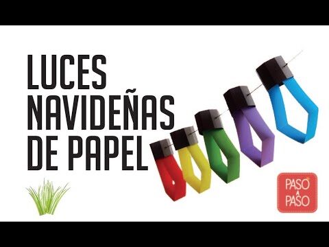 Guía para Hacer Focos Navideños de Papel