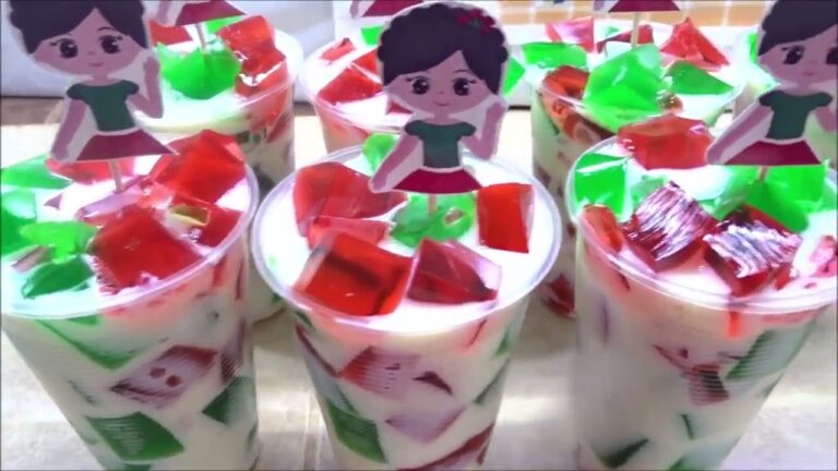 Delicia de Gelatina Tricolor en Vaso