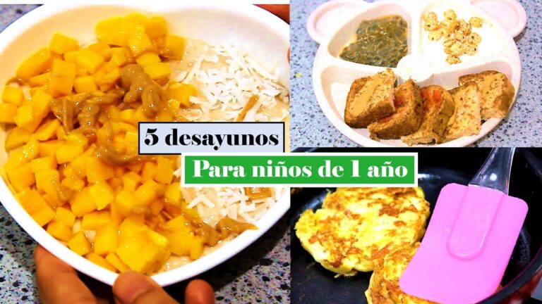 Deliciosos desayunos saludables para niños de un año