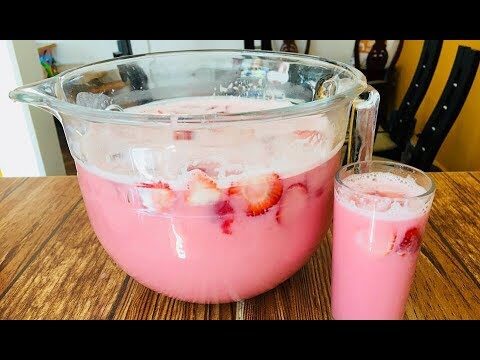 Deliciosa Agua de Fresa con Leche al Estilo La Michoacana