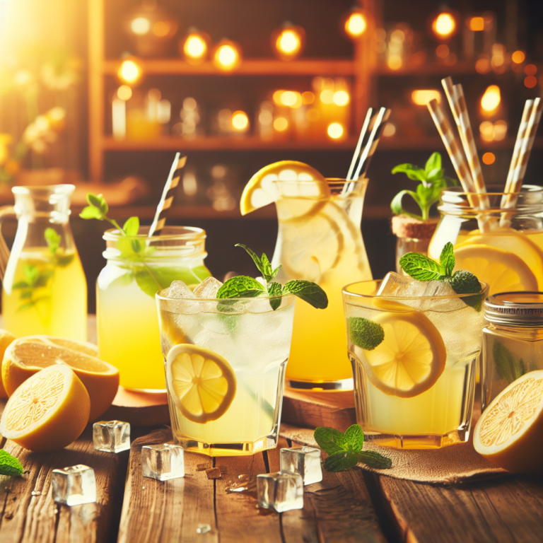 5 Refrescantes Bebidas Color Amarillo para Sorprender en tus Reuniones