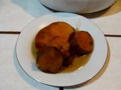 Delicioso Camote Enmielado al Horno