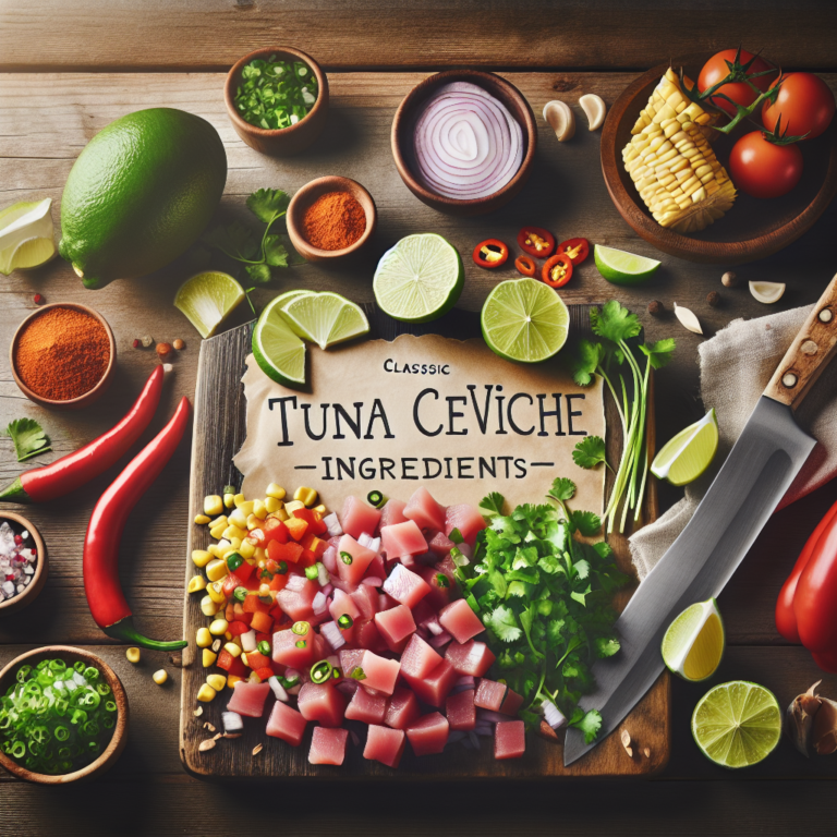 Delicioso Ceviche de Atún: Ingredientes Clave para Prepararlo en Casa