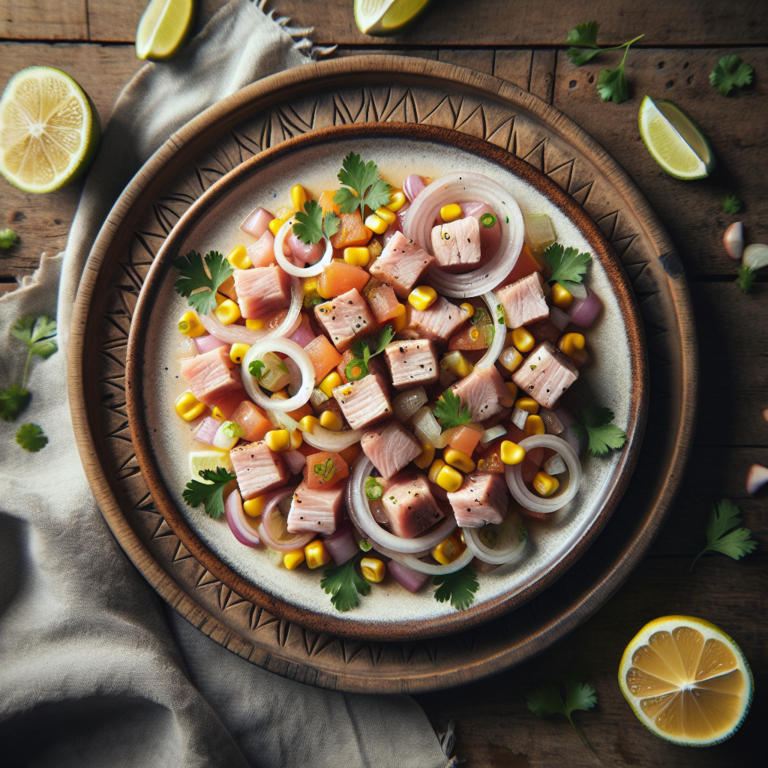 Delicioso Ceviche de Cerdo: Receta F&aacute;cil y R&aacute;pida para Sorprender a Todos