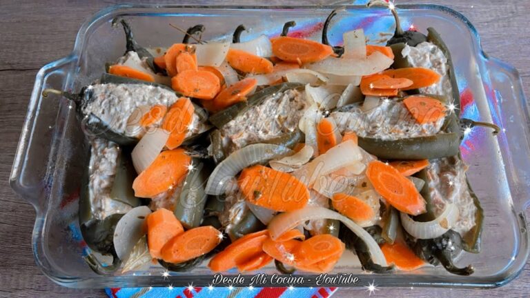 Chiles en Frío de Atún: Receta Fresca y Deliciosa
