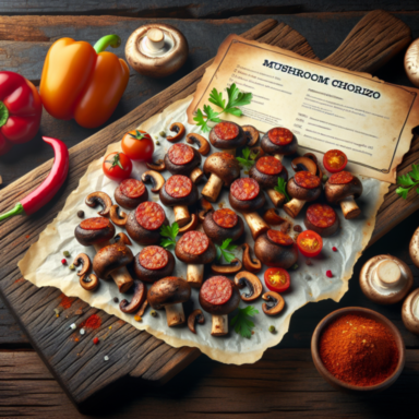 Delicioso Chorizo de Champi&ntilde;ones: Receta F&aacute;cil y Saludable
