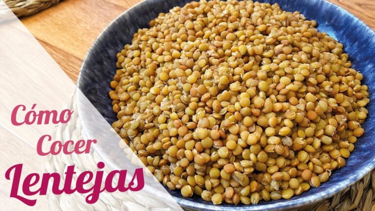 Tiempo de cocción ideal para las lentejas