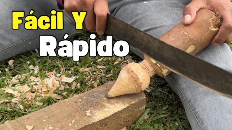 Cómo Hacer un Trompo de Madera Fácilmente