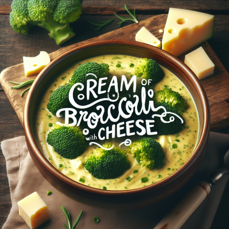 Deliciosa Receta de Crema de Br&oacute;coli con Queso – F&aacute;cil y Nutritiva