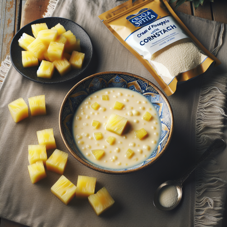 Deliciosa Crema de Pi&ntilde;a con Maizena: Receta F&aacute;cil y R&aacute;pida