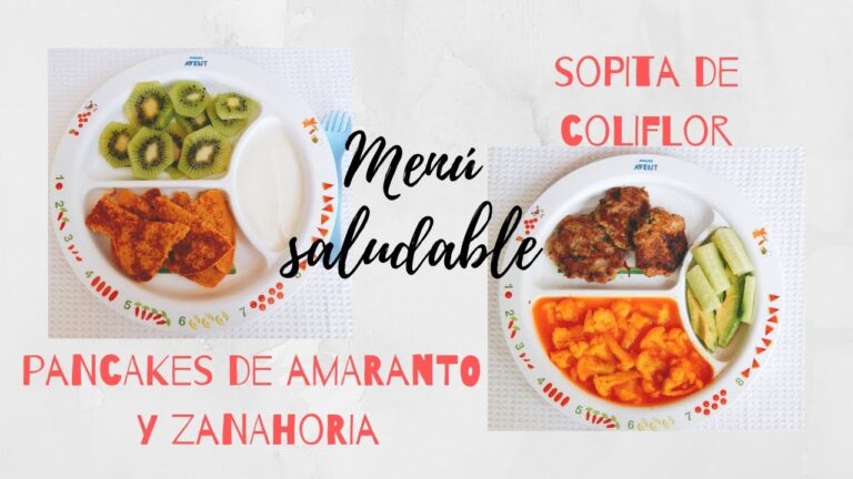 Ideas de Men&uacute; Saludable para Desayuno, Comida y Cena
