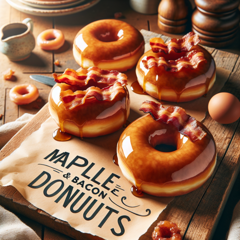 Deliciosas Donas de Maple y Tocino: La Receta Perfecta para Deleitar tu Paladar
