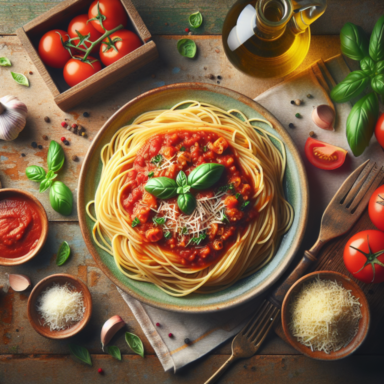 Deliciosos Espagueti con Salsa de Tomate: Receta F&aacute;cil y R&aacute;pida