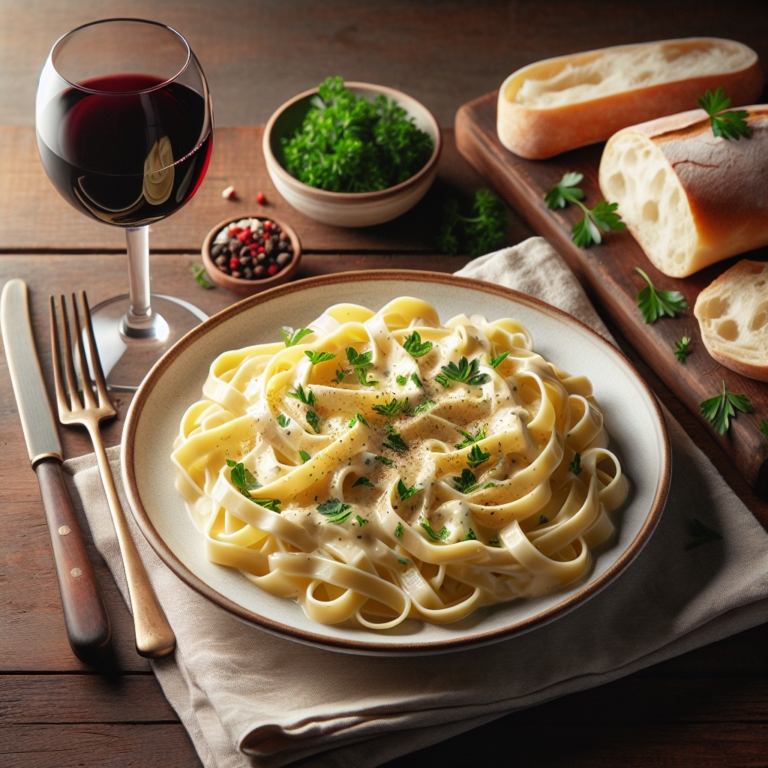 Deliciosa Receta de Fettuccine Alfredo: Pasta Cremosa y F&aacute;cil de Hacer