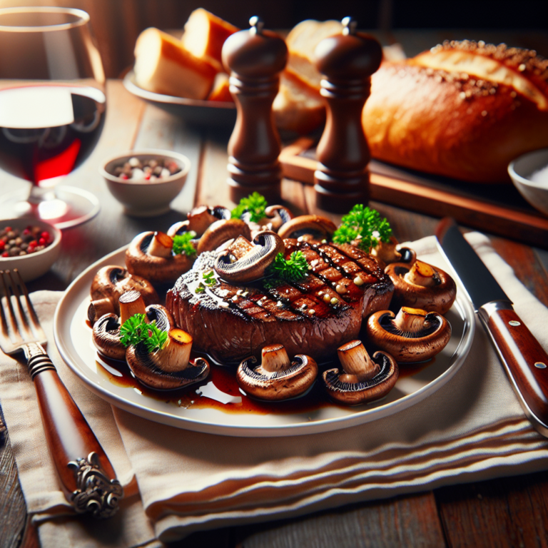 Delicioso Filete con Champiñones: Receta Fácil y Rápida para los Amantes de la Carne
