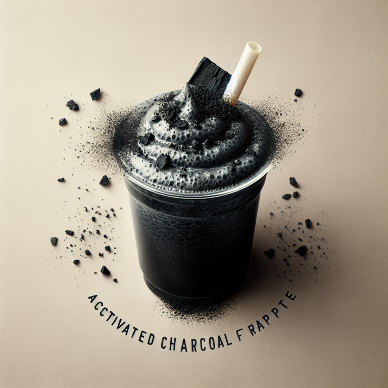 Delicioso Frappe de Carb&oacute;n Activado: La Receta Refrescante del Momento