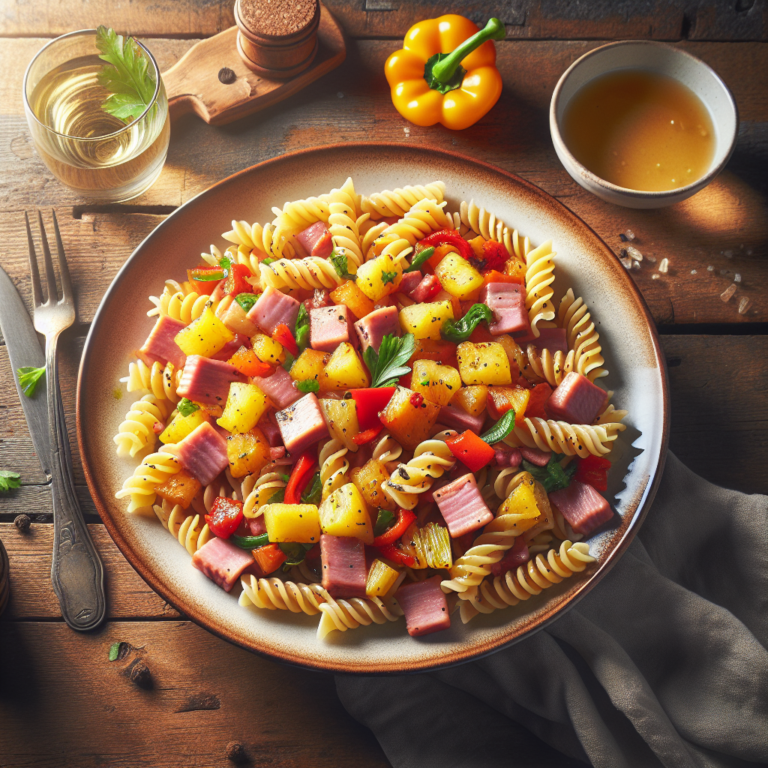 Receta Fácil de Fusilli Hawaiano: Delicioso Plato Tropical en 30 Minutos