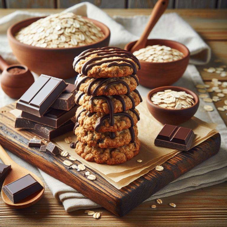Deliciosas Galletas de Avena Sin Azúcar con Chocolate: Saludables y Faciles de Hacer
