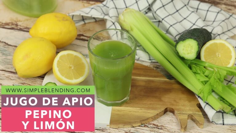 Beneficios del Licuado de Apio, Pepino y Limón