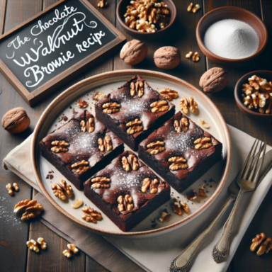 La Mejor Receta de Brownie de Chocolate con Nueces: Deliciosamente Irresistible